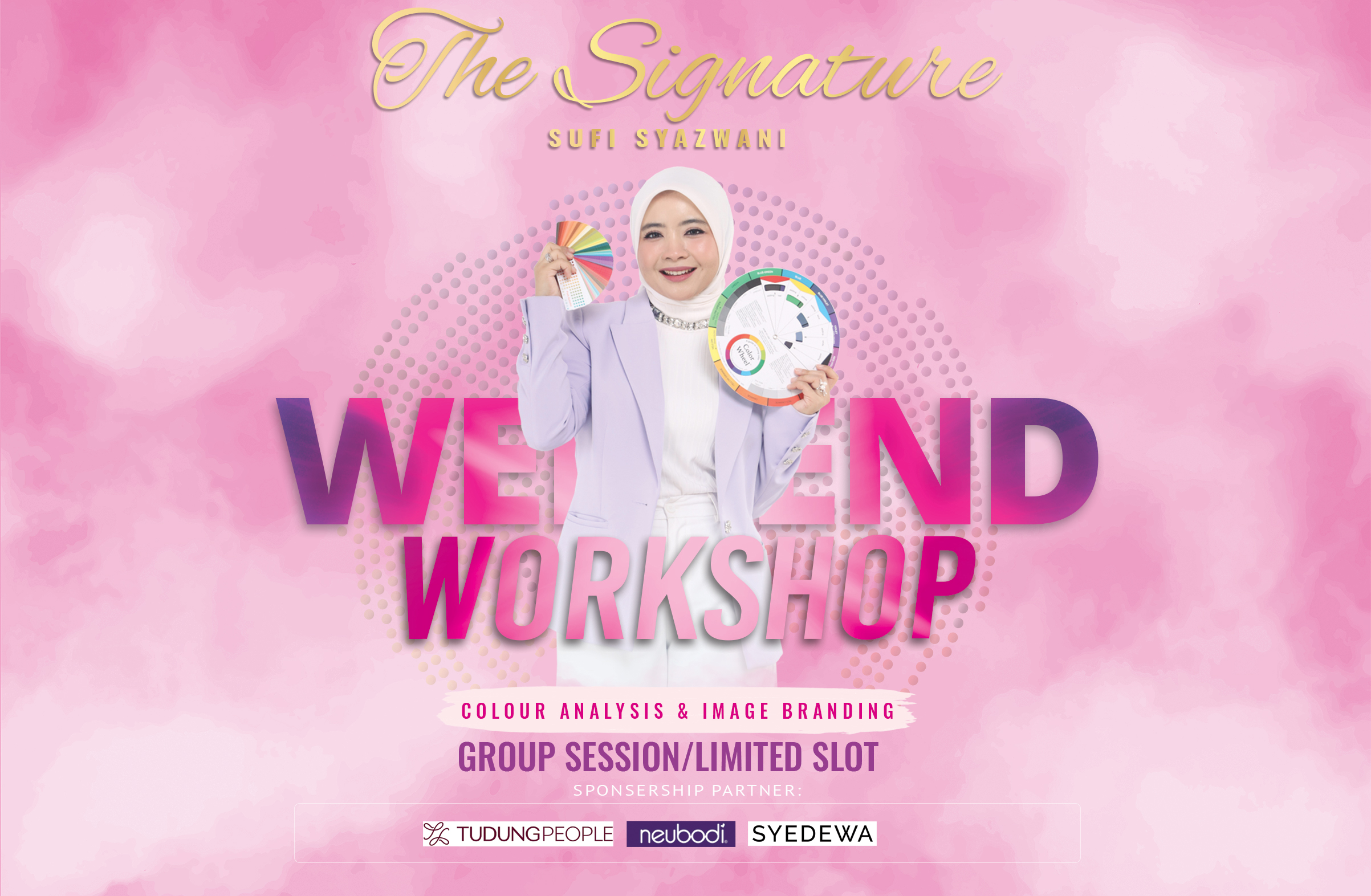 Signature weekend workshop image and colour